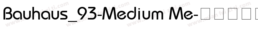 Bauhaus_93-Medium Me字体转换
